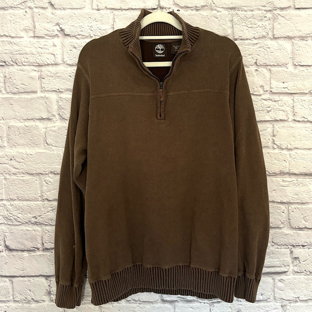 Timberland Dark Brown Men’s Quarter Zip Sweater
